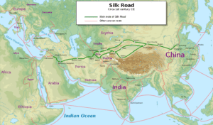 The Silk Road in the 1st century