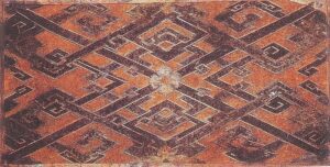 Woven silk textile from Tomb No. 1 at Mawangdui, Changsha, Hunan province, China, dated to the Western Han Era, 2nd century BCE