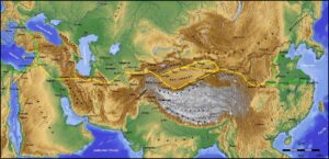 Main routes of the Silk Road